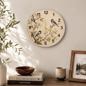 Reloj de pared redondo de cristal con efecto de tinta abstracta, reloj circular grande y minimalista, decoración de pared de arte moderno para salas de estar contemporáneas.
