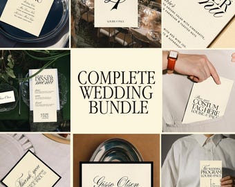 Editable Wedding Sign Bundle | Modern Elegant Templates (Instant Download)