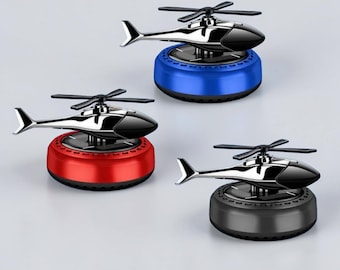 Solar Car Air Freshener | Rotating Propeller Aromatherapy Diffuser | Eco-Friendly Dashboard Decoration & Car Center Console Accessory