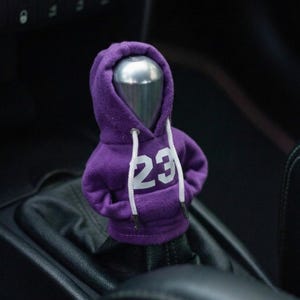 Funda con capucha para palanca de cambios / Mini capucha para pomo de palanca de cambios / Collarín para palanca de cambios de coche / Bonito accesorio para coche, regalo para conductores, decoración interior