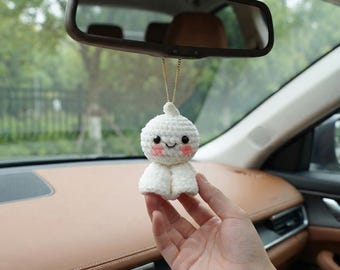 Plush Car Hanging Doll, Cute Sunny Character Rearview Mirror Decor, Car Interior Pendant, Auto Ornament, Fun Driving Accessory