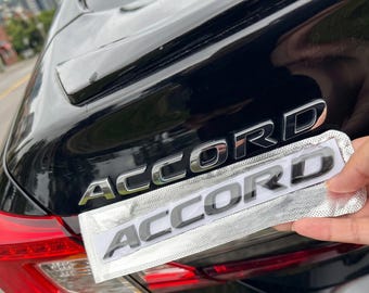 Accord embleem sticker | 3D metalen logo sticker voor de achterklep | Naamplaatje voor de zijkant van het spatbord voor 8e, 10e en 11e generatie 2023 2024 accessoires