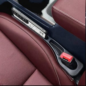 Car Seat Gap Filler Organizer | PU Leather, Phone Holder, Universal Fit (2 Pack)
