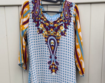 Hippie era Caftan, Swim Suit cover-up 1970s