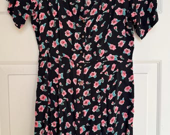 Vintage Betsy Johnson Romper from the 90's Floral motif
