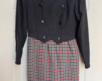 Vintage Valentino Boutique Wool Dress from 1980's