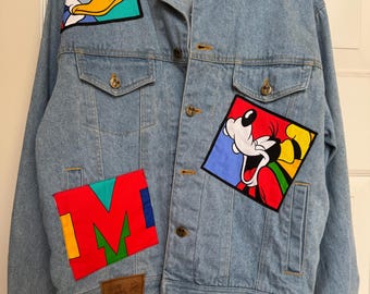 Vintage 80's Mickey and Co. Denim Jacket SZS never worn condition