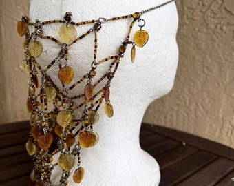 Vintage  Medieval Snood Hair Bun Wrap