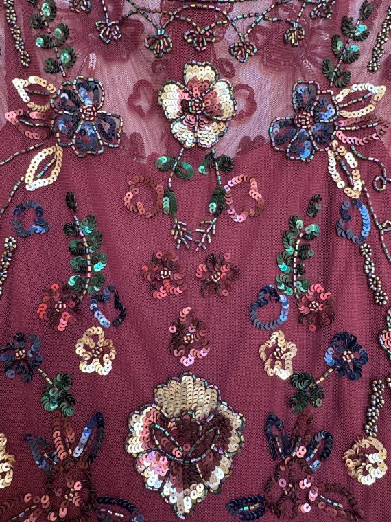 Raspberry and Sequin GIANNI BINI Evening dress ci… - image 2