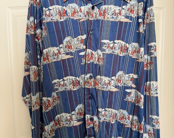 Vintage Damon Golf Theme long sleeve shirt 1960s,70's