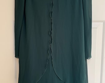Vintage Cattiva Green Cocktail dress SZ8 never worn