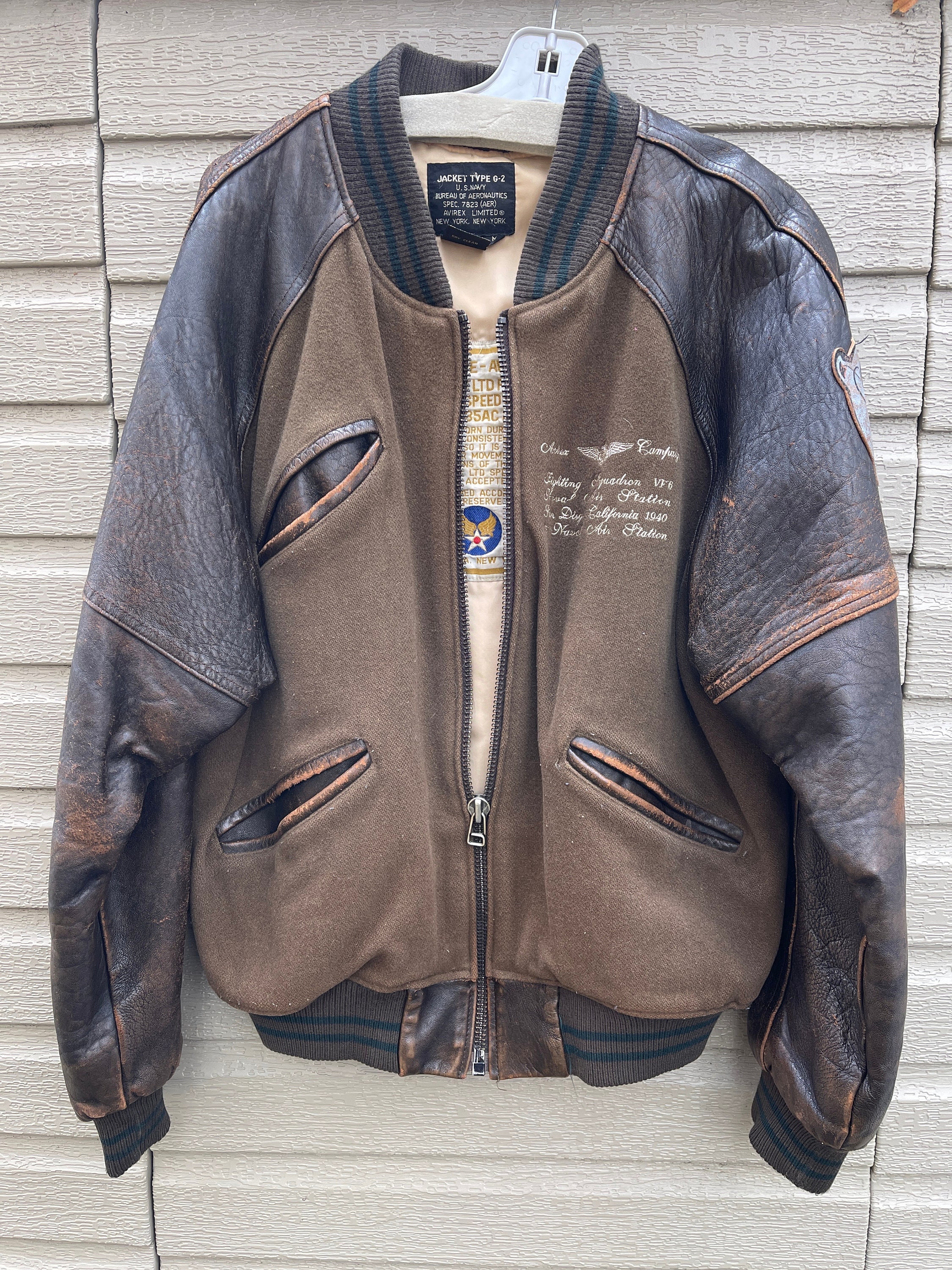 【国内即発送】 Jacket Garment Flight AVIREX Vintage Number Etsy - 8462 ジャケット・アウター
