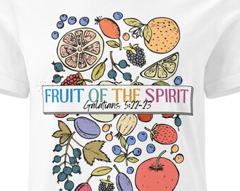Fruit of the Spirit Women's Christian Tee / Galatians 5 Faith T-Shirt