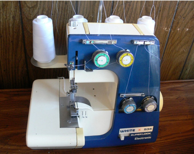 White Superlock Overlock Serger Model 534 Etsy