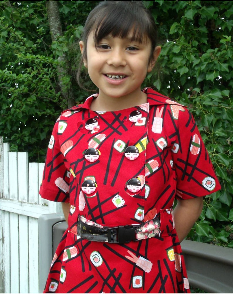 Girls Vintage Baseball Uniform Sewing Pattern, Dress and Coat (Sizes 2-8) (PDF Pattern) image 3