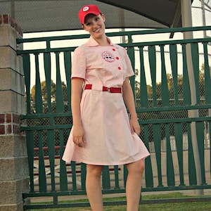 Vintage Baseball Uniform, Vintage Style Dress Pattern  and Coat Option Women xs-xl Bundle Iron on Transfer File Included