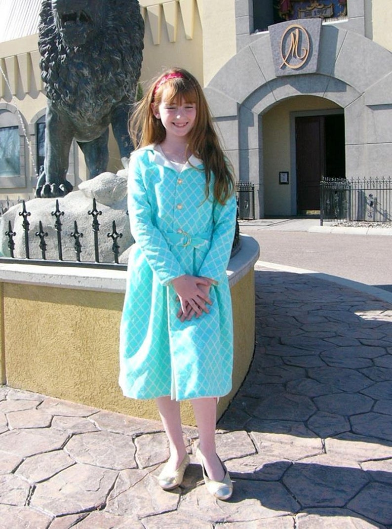 Girls Vintage Baseball Uniform Sewing Pattern, Dress and Coat (Sizes 2-8) (PDF Pattern) image 5