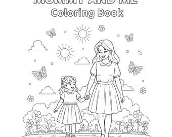Libro da colorare "Mamma e figlio/a": pagine di attività per rafforzare il legame madre-figlio.