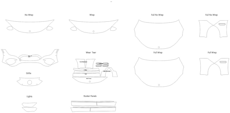 PPF Kit - 2023-2026 Mercedes (EQE350, EQE350+, EQE500) - Full Front ...
