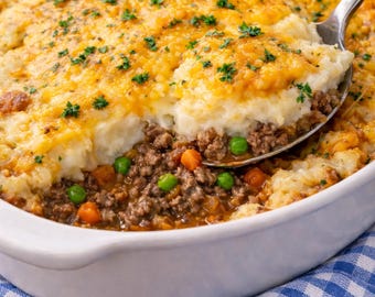 Beefy Cottage Pie Recipe (Instant Download)