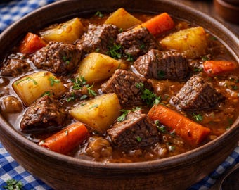 Crockpot Beef Stew Recipe (Instant Download)