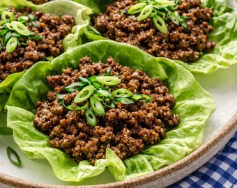 Asian Lettuce Wraps Recipe (Instant Download)