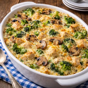 Receta de cazuela de pollo y brócoli de Nanny (Descarga instantánea)