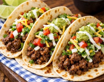 Beef Taco Recipe (Instant Download