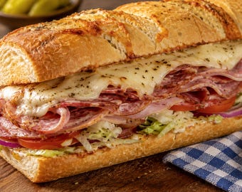 Baked Italian Grinder Subs Recipe (Instant Download)