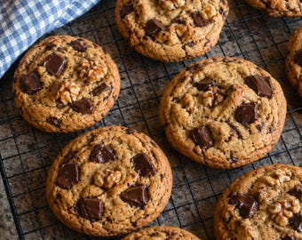 Chocolate Chunk Walnut Cookies Recipe (Instant Download)