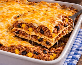 Mexican Lasagna Recipe (Instant Download)