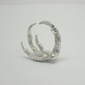 Raven Claw Ring in Sterling Silver Magpie - Etsy