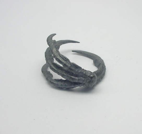 Raven Claw Ring in Sterling Silver Magpie - Etsy UK