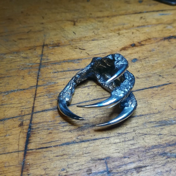 Owl Claw Ring - Sterling Silver