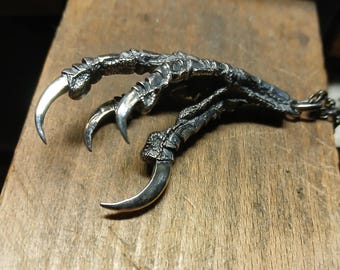 Raven Claw Pendant Sterling Silver