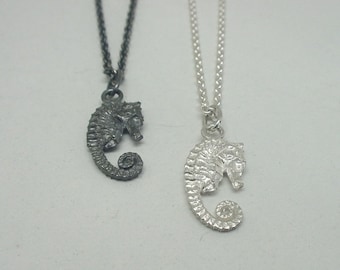 Tiny Seahorse - Sterling Silver