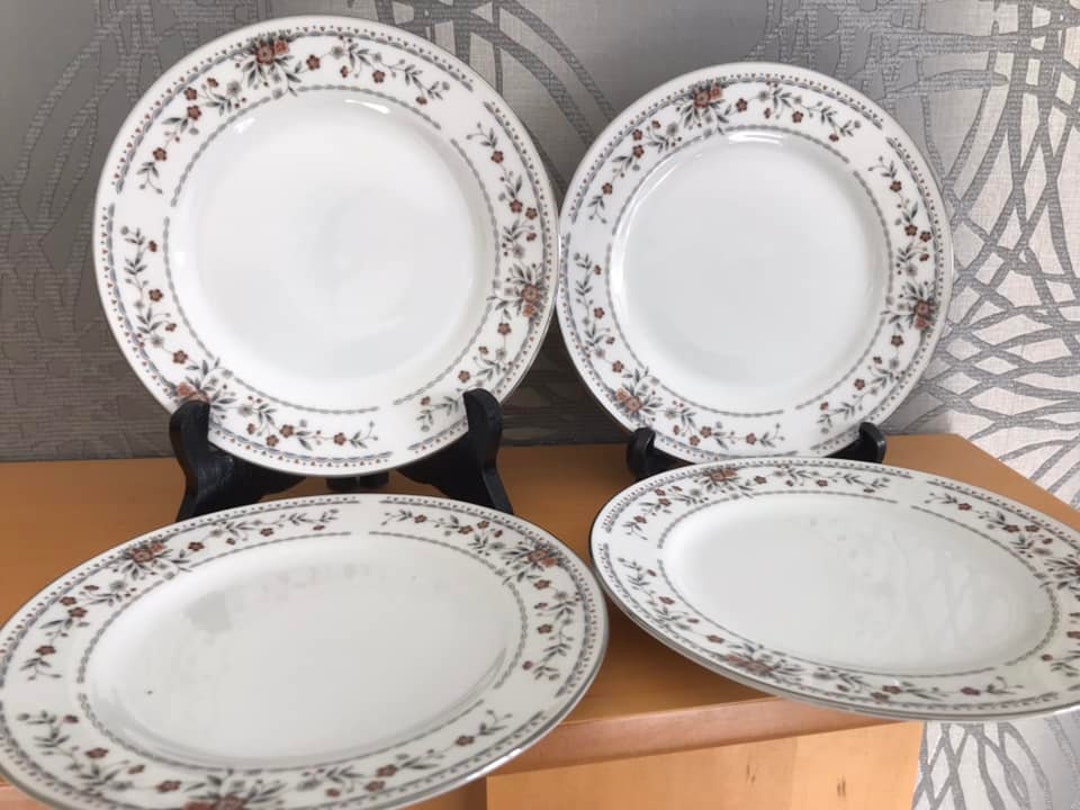Vintage Fine Porcelain China Claremont Japan 4 X Tea Plates Etsy UK