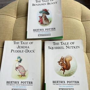 Peter Kanin-samlingen av Beatrix Potter x 3 F Warne & Co Pocketböcker