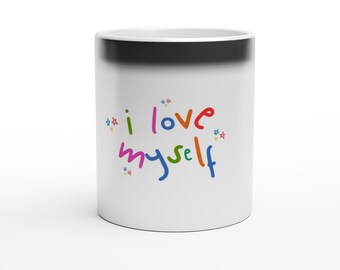 Magic 11oz Ceramic Mug | Color Changing Coffee Cup, Heat Sensitive Mug, Novelty Gift Mug, Funny Surprise Tea Cup for Home & Office