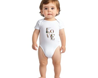 Classic Baby Short Sleeve Bodysuit | Soft Cotton Infant Onesie, Unisex Newborn Outfit, Everyday Baby Wear, Baby Shower Gift