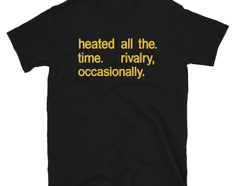 Verwarmd shirt voor altijd, T-shirt rivaliteit, hockey-shirt met print