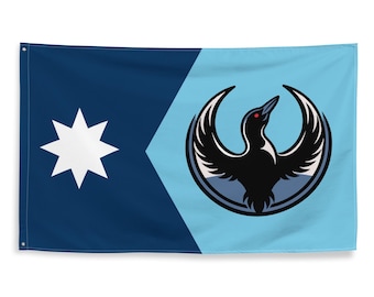 Minnesota Rebel Loon Flag - Minnesota Loon Flag, Minnesota Rebel loon Flag
