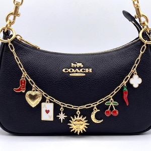 Build Your Own Bag Charm Chain, Custom Purse for Handbag Accessory, Personalized Bag Jewelry