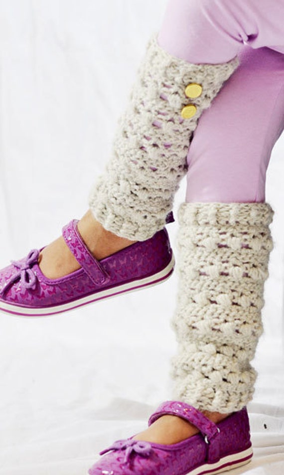 Items similar to Crochet Toddler Leg Warmers 2T 4T Natural Heather
