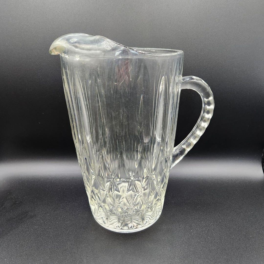 Vintage Heavy Glass Pitchernull