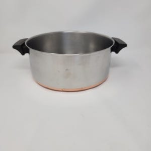 Vintage Revere Ware kopparpläterad botten 3-liters grytpanna