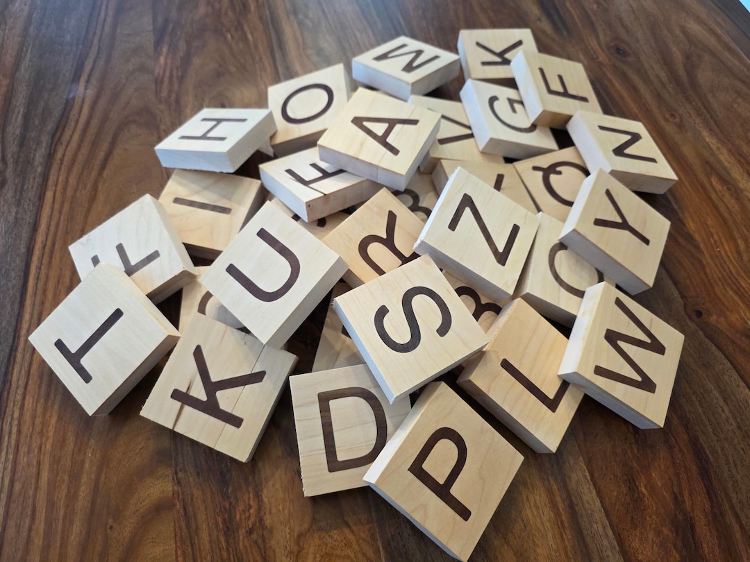 Tile Letter Inlay Large Inlayed Letter Tiles (set of 5) - Etsy
