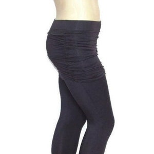Skirted Yoga Leggings-XXS thru Plus Size 10X -Eco Friendly, Hand Dyed Organic Cotton/Bamboo -Custom Made to Order- True Handmade