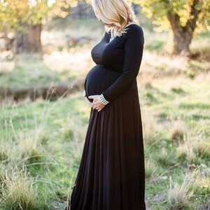 Plus Size Maternity Photography Maxi Dress or Casual Wedding Gown in ...