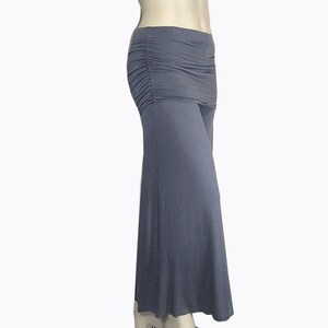 Plus Size Palazzo Wide Leg Pants-Skirted Ruched Hip-Yoga-Hand Dyed Organic Cotton/Bamboo -Color Choice-Made to Order XL,2X,3X,4X,5X,6X,7X,8X